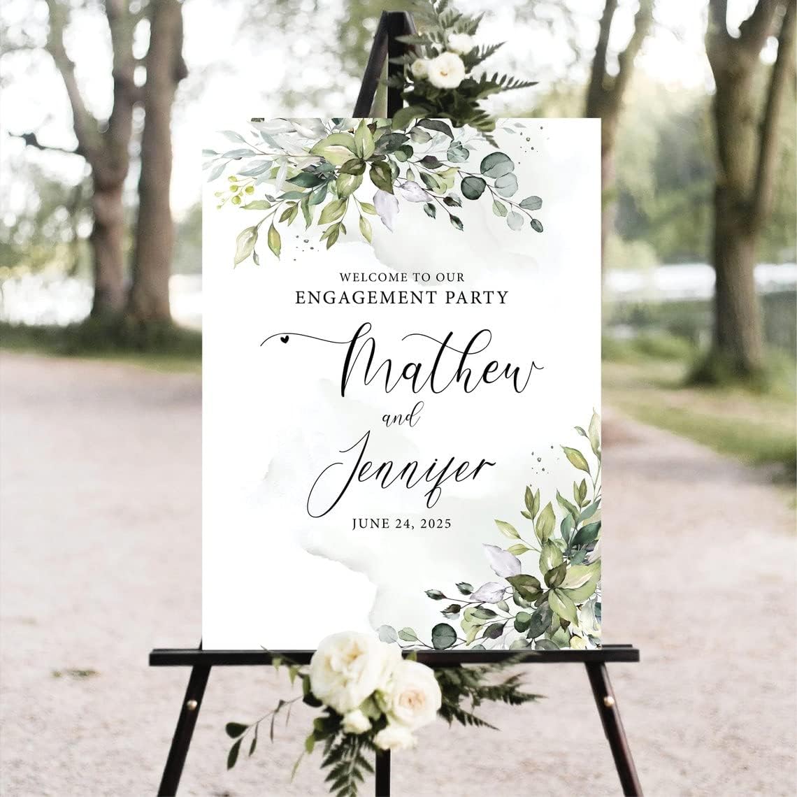 Personalized Engagement Welcome Sign, Engagement Party Sign, Engagement Decor, Engagement Decorations, Engagement Sign, Engaged Sign, We Are Engaged Welcome Sign #07
