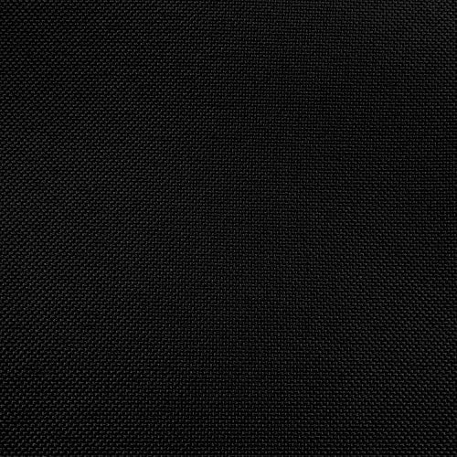 Ultimate Textile Pleat Polyester Fabric Table Skirt - Machine Washable, Flame Resistant, Cut & Sewn in NJ, Desk Skirt - Black, 7' Shirred Pleat x 42" h