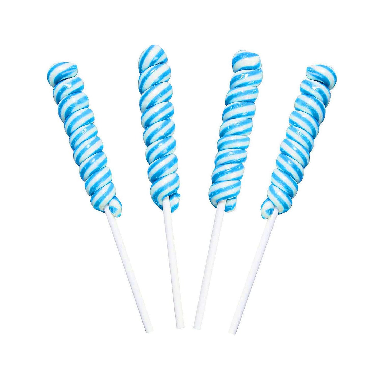 Light Blue Twisty Lollipops - 24 Unicorn Suckers Individually Wrapped Bulk - Baby Shower Candy - Gender Reveal - Candy Buffet - Boy Birthday Party Favors