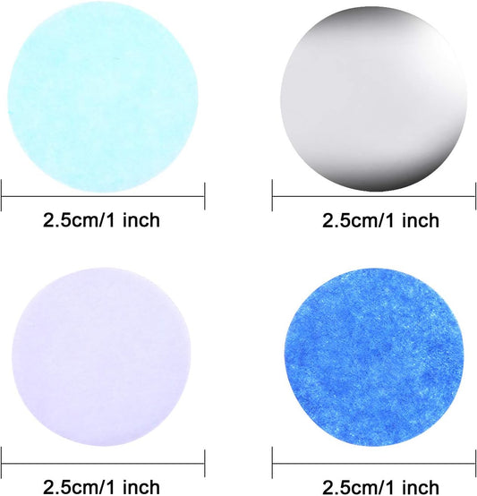 TecUnite Round Tissue Paper Table Confetti Dots for Wedding Birthday Party Decoration, 1.76 oz(White Blue Confetti,2.5 cm)