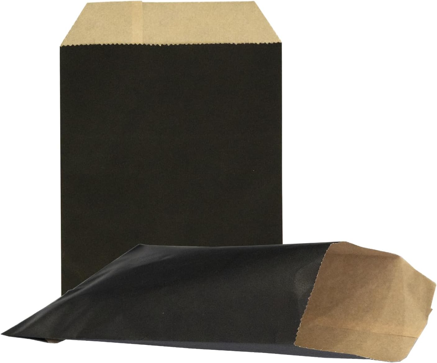 AZOWA Black Candy Buffet Bags 5 x 7 In Small Paper Treat Bags 100 Pieces