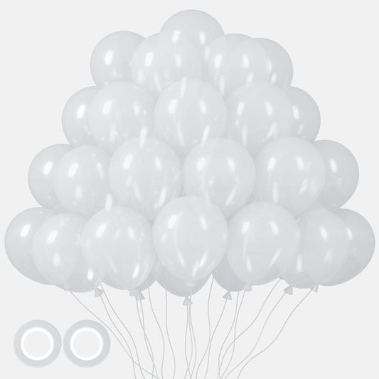 105pcs Clear Balloons 12inch Party Latex Balloons for Boys Girls Birthday Baby Shower Gender Reveal Wedding Sunflower Party Decorations