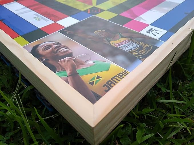 Jamaican Ludo Legendary Athletes Edition – 24x24 Oversized Board Game | Celebrating Jamaica’s Sports Icons | Fun Multi-Player Entertainment for Family Game Night | Ludi, Ludy, Loodi | Gift Idea