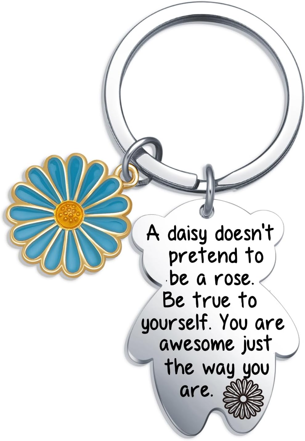 Daisy Flower Gifts For Women Friends Daisy Encouragement Gifts Uplifting Keychain
