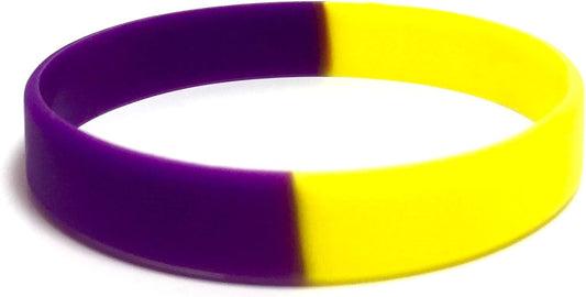 TheAwristocrat 1 Dozen (12) Multi-Pack Blank Rubber Wristbands Silicone Bracelets - Select from a Variety of Colors