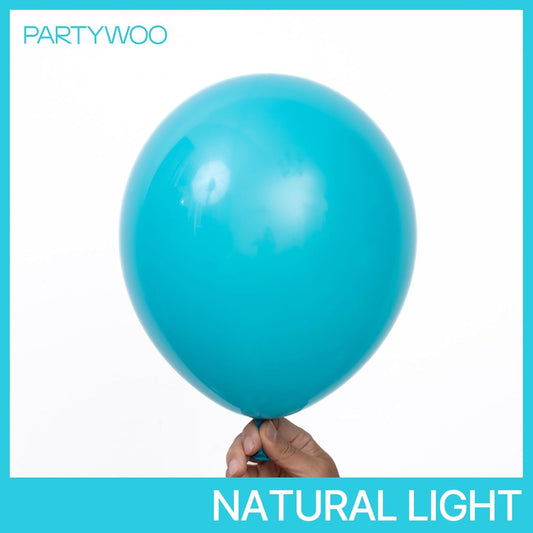 PartyWoo Dark Teal Balloons 50pcs 12 Inch Turquoise Aqua Blue Teal Balloons for Graduation Wedding Baby Shower Bridal Shower Gender Reveal Engagement Birthday Pool Party Decorations Blue-Y17