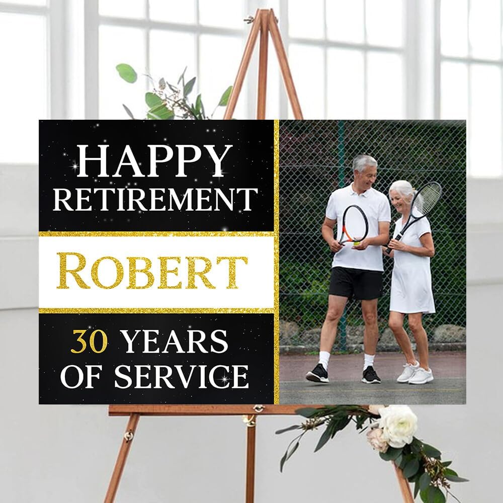 Personalized Retirement Yard Sign, Retirement Celebration Welcome Sign, Retirement Party Sign, Retirement Decorations, Retirement Outdoor Sign, Retirement Home Decor, Retirement Celebration Sign #9