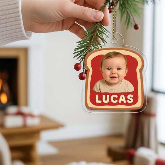 Custom Photo Baby Spread Ornament, Personalized New Baby Christmas Ornament, First Christmas Keepsake, Holiday Decoration Acrylic Ornament – Personalized Christmas Tree