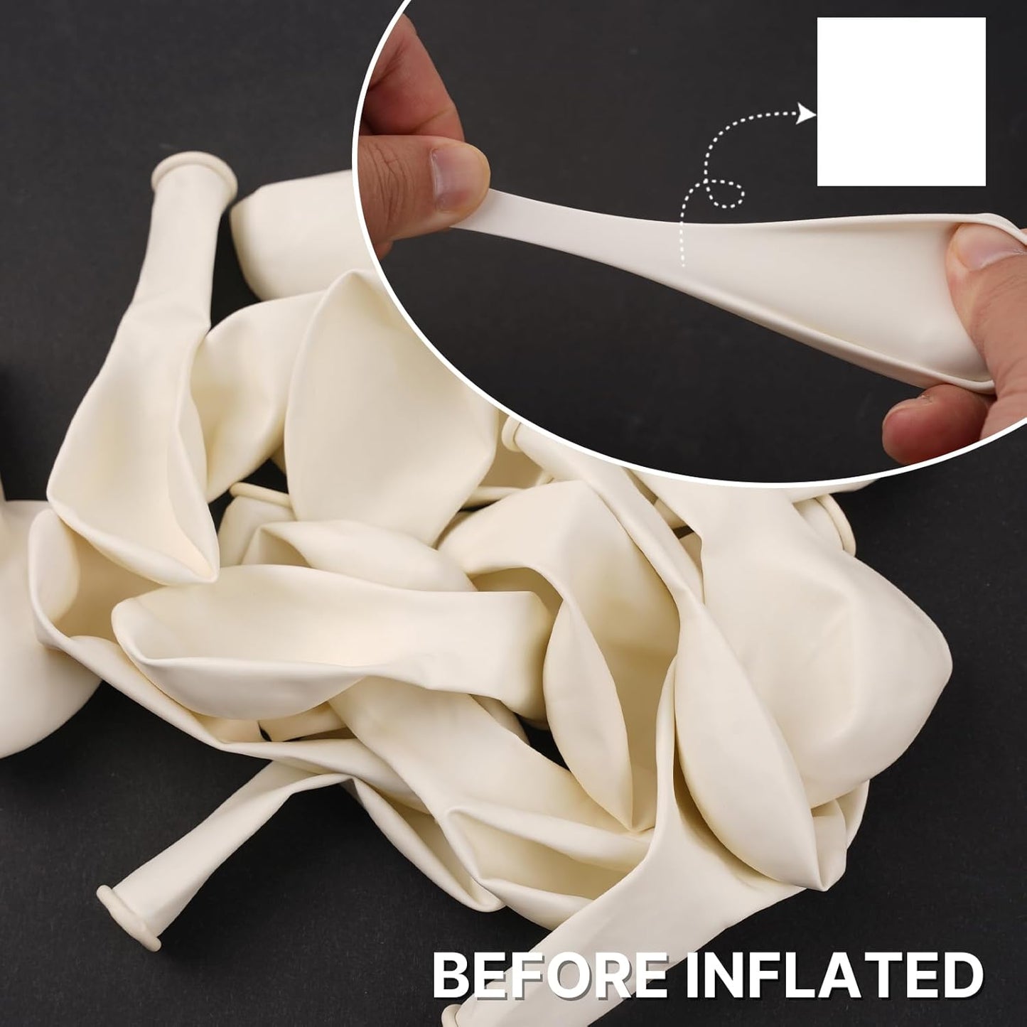 PartyWoo White Balloons 100pcs 12 Inch Matte White Latex Balloons for Wedding Bridal Graduation Engagement Baby Shower Gender Reveal Easter Anniversary Birthday Tea Party Decorations White-Y13