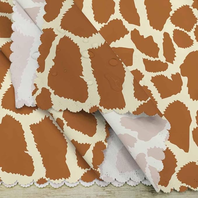 Animal Prints Brown Table Napkins Cloth Set of 4 Soft Giraffe Skin Texture Irregular Geometry Shape Fashion Washable and Reusable Dinner Napkins for KitchenWeddings Parties 18 x 18 inch
