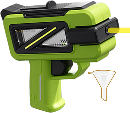 Alcohol Shooter Shot Glass for Party with Funnel and Games Manual, 4 oz Beverage Shot Gun, Long Range 16 ft Stream for Bachelor Party, White Elephant Gifts(Green)