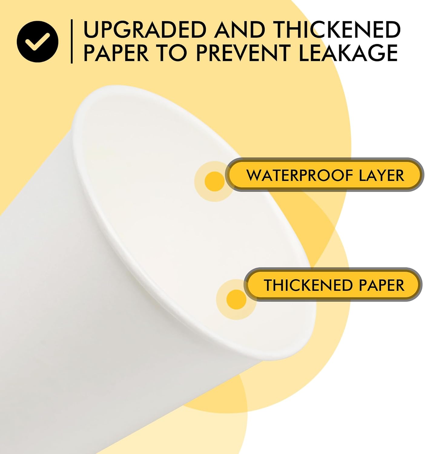 RACETOP [300 Pack] Paper Cups 3 oz, Bathroom Cups 3 oz, Disposable Bathroom Paper Cups, Small Mouthwash Cups, Ideal for Party, Travel, Events, Picnic, BBQ