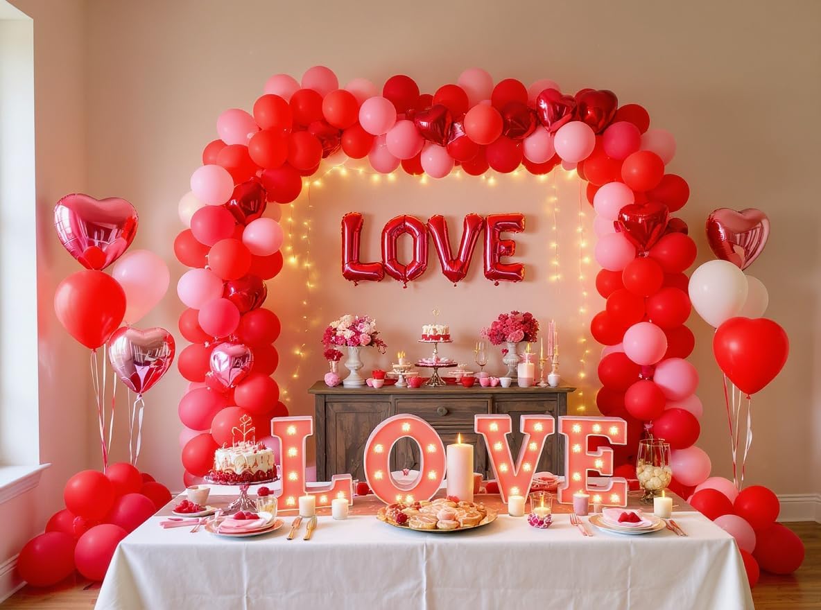 50 Pack 12 Inch Red Latex Balloons for Party Decorations, Thick Premium Balloons for Birthday, Valentine’s, Proposal, Holiday, Photo Backdrop, Arch & Garland, Air or Helium