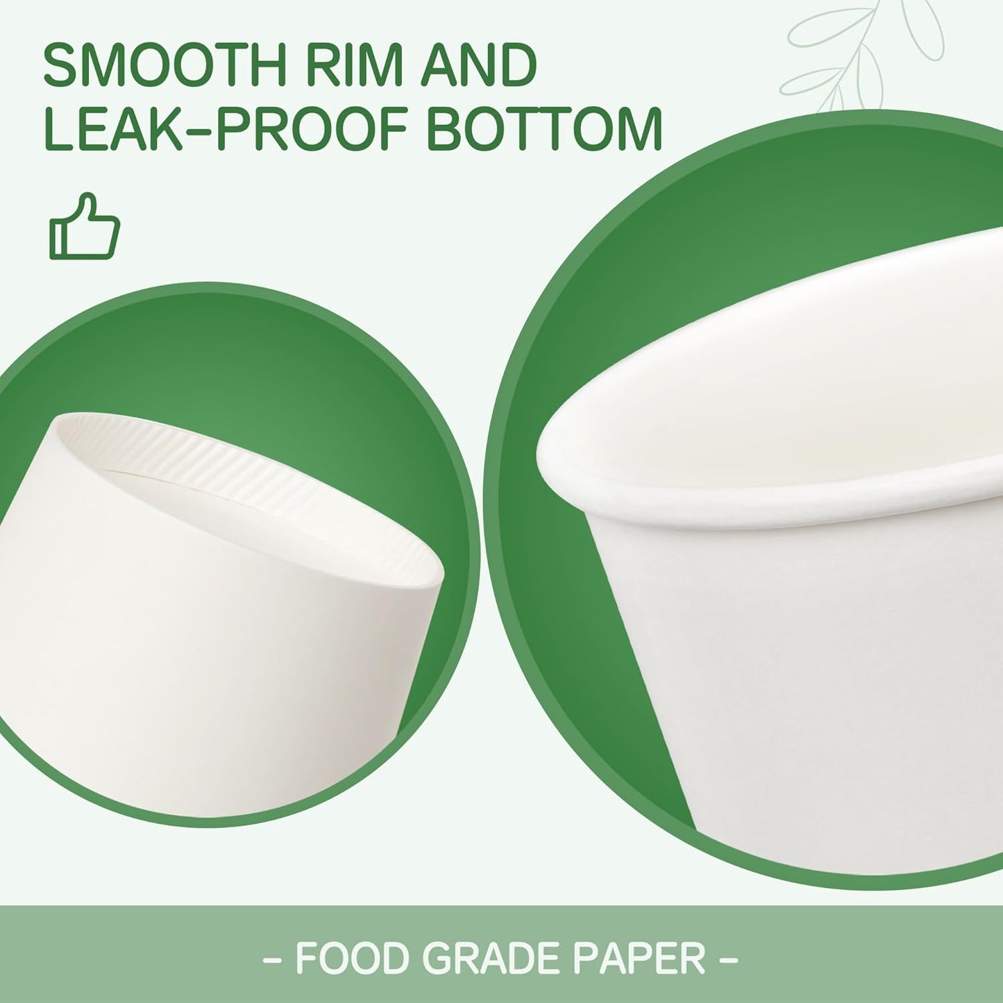 16 oz Coffee Cups with Lids 100 Pack,White Leak-Proof Disposable Coffee Cups for Hot/Cold Beverages, Party Supplies, To-Go Paper Cups for Coffee, Tea, Office, Picnic