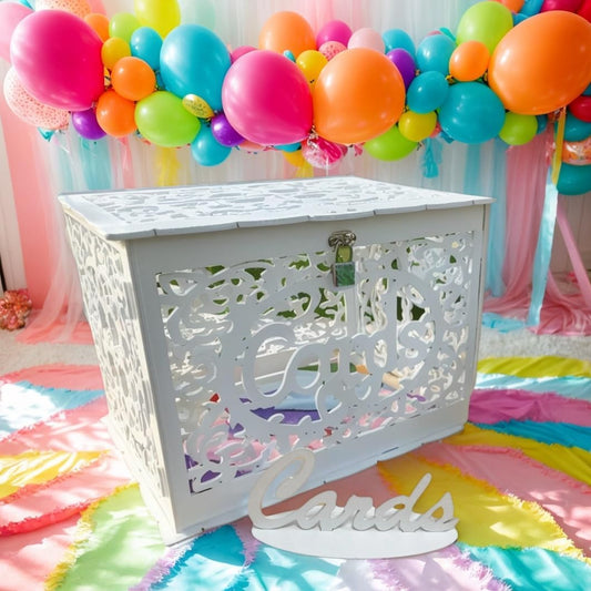 Wedding Card Box, Wedding Gift Card Box,Graduation Card Box White Card Box for Party,Baby Shower and Bridal Shower