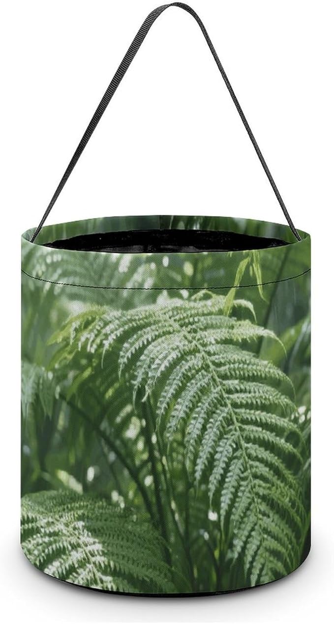 Halloween Candy Bucket - Green Plants Trick Or Treat Candy Bag, Gift Bag for Party Favor Supplies