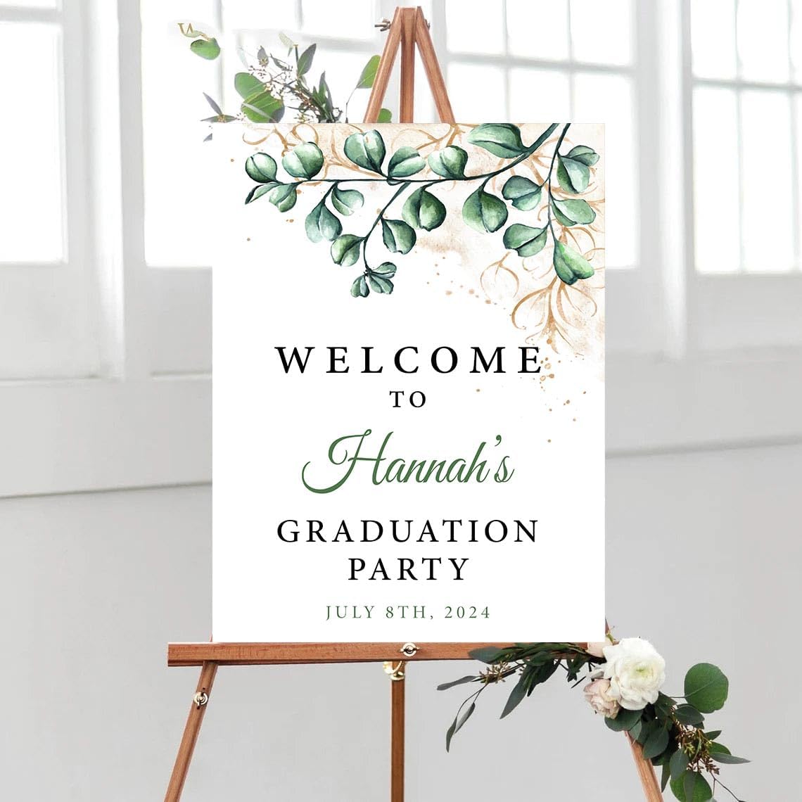 Personalized Graduation Party Welcome Sign, Graduation Party Decorations, Graduation Party Sign, Graduation Party Yard Sign, Graduation Party Decor #3, Version-03