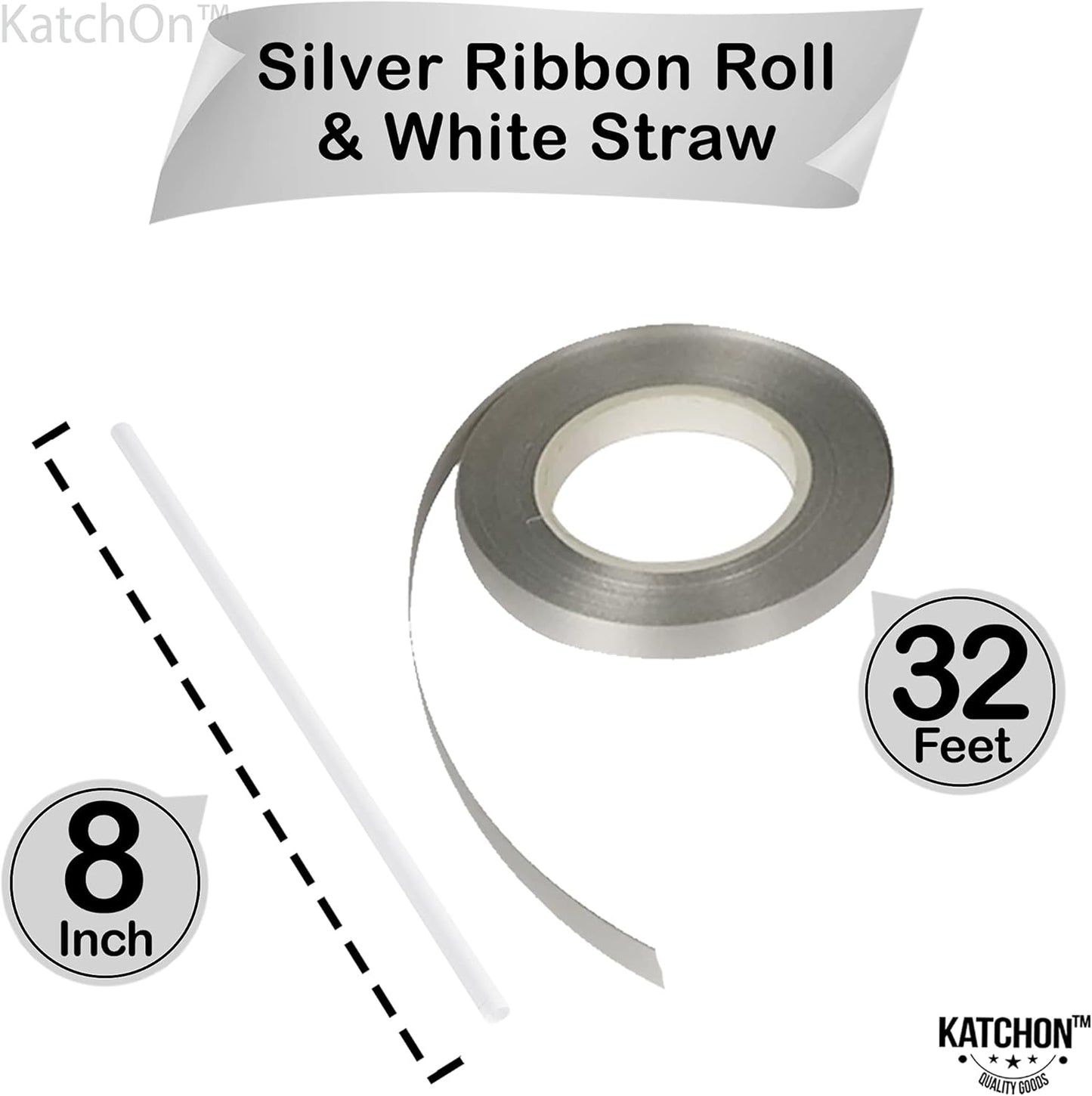 KatchOn, Giant Bride Balloons Silver - 40 Inch | Bachelorette Party Decorations | Silver Bride Balloons Bachelorette for Bridal Shower Decorations | Bridal Shower balloons