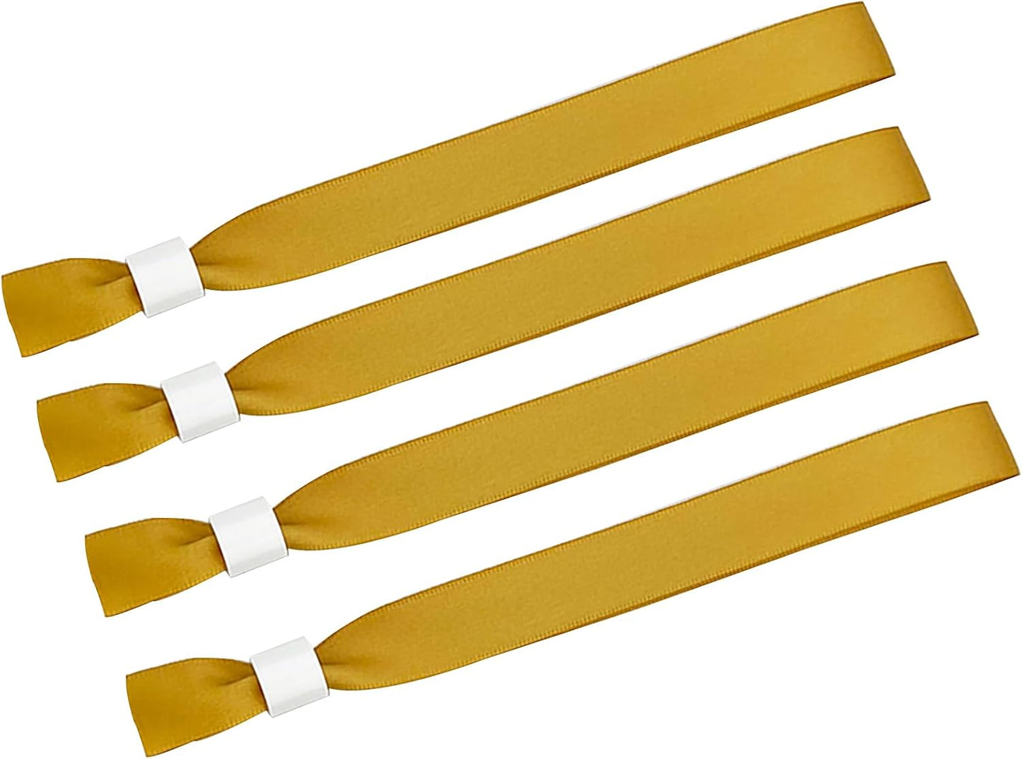 100 Pack Wrist Bands - Gold Wristbands for Events,Wristbands for Concerts Festival Admission Party 13.7” x 0.59”