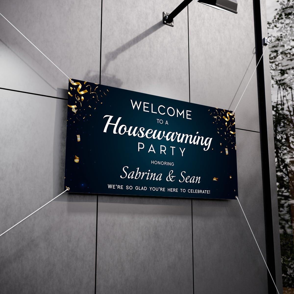 Personalized Housewarming Party Welcome Banner Decorations Double Sided Printing And Various Sizes #7