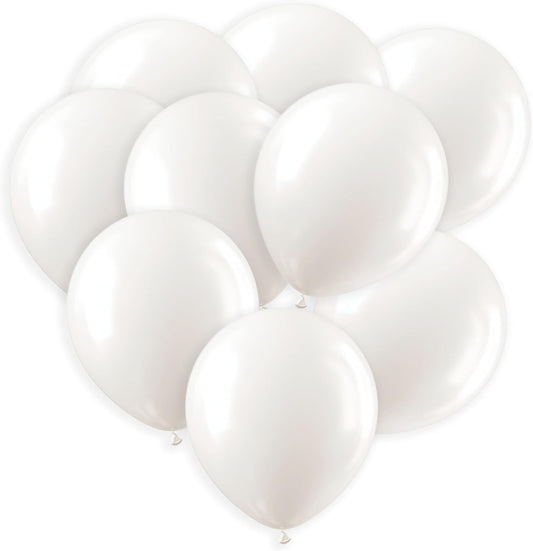 White Balloons 50 Pack, 12 Inch White Latex Balloons For Birthdays, Weddings, Baby Showers, Holidays