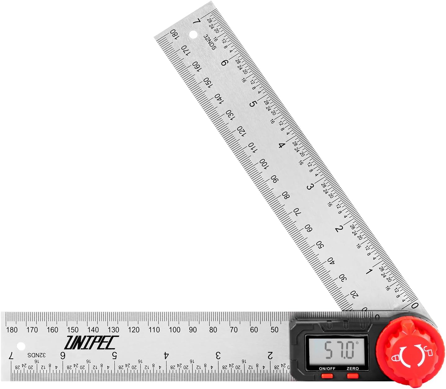 Digital Angle Finder Protractor, Angle Finder Ruler,Stainless steel 7inch 200mm 7inch/200mm, Angle Measuring Tool for Woodworking,Carpenter,Construction,DIY Measurement (Stainless Steel)