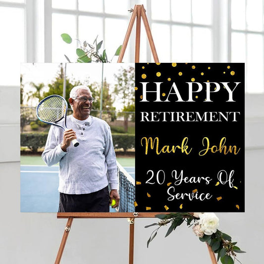 Personalized Retirement Yard Sign, Retirement Celebration Welcome Sign, Retirement Party Sign, Retirement Decorations, Retirement Outdoor Sign, Retirement Home Decor, Retirement Celebration Sign #1