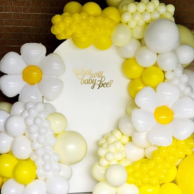 Yellow Balloons 12 inch, Yellow Latex Balloons 50pcs Party Balloons for Baby Shower Sunflower Bee Wedding Birthday Party Decorations