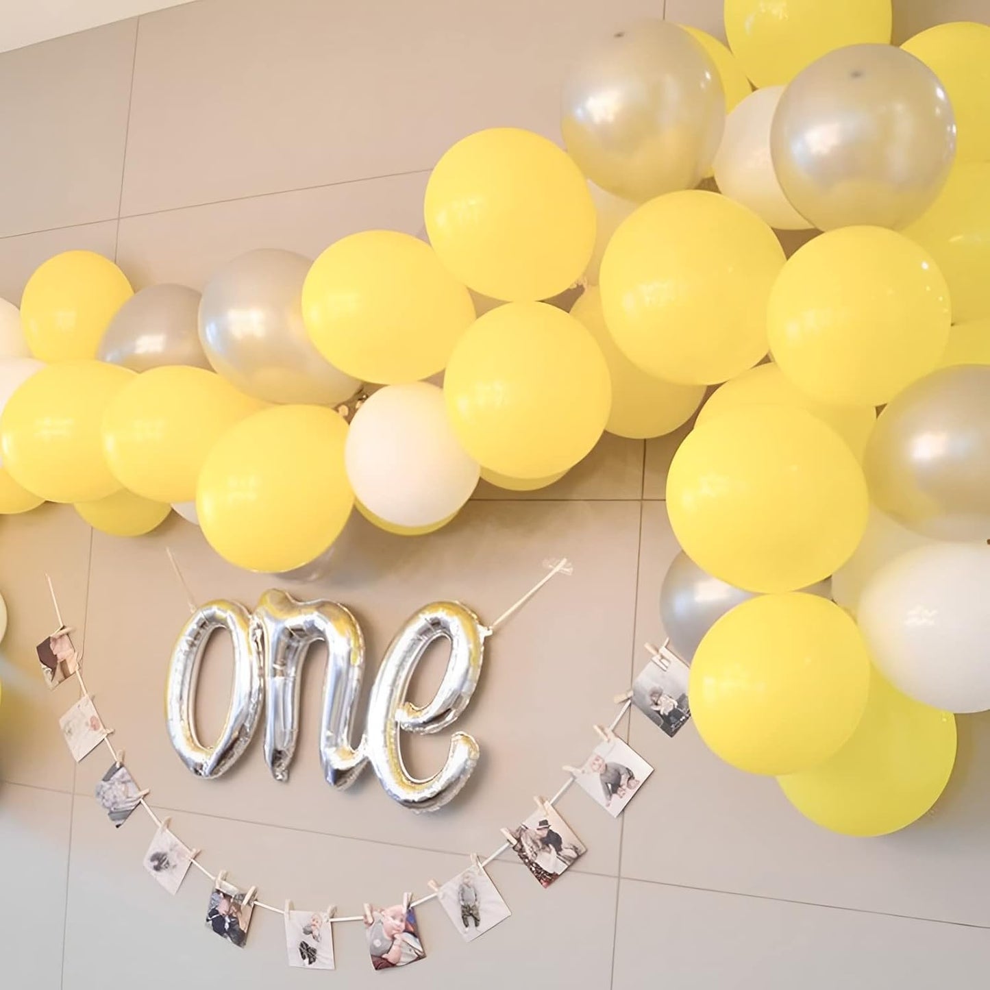 105pcs Yellow Balloons 12inch Party Latex Balloons for Boys Girls Birthday Baby Shower Gender Reveal Wedding Sunflower Party Decorations