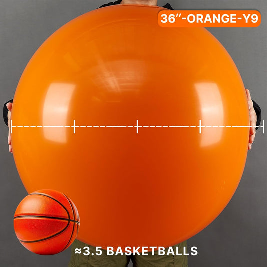 PartyWoo Orange Balloons 4pcs 36 Inch Autumn Latex Helium Balloons for Birthday Baby Shower Graduation Fall Tangerine Little Cutie Pumpkin Tropical Sunshine Boho Theme Party Decorations Orange-Y9
