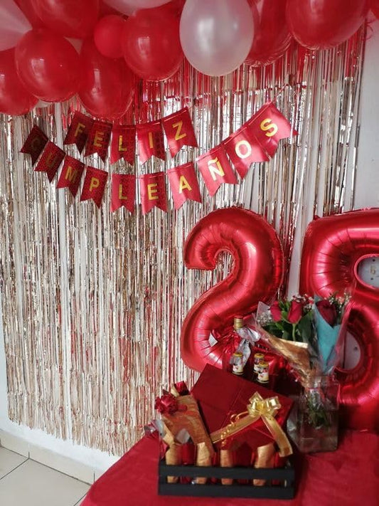 Red Number 2 Balloon 40 Inch, 2nd Birthday Decoration for Toddlers Girls Boys, Sparkling 2 Number Balloon Party Decor