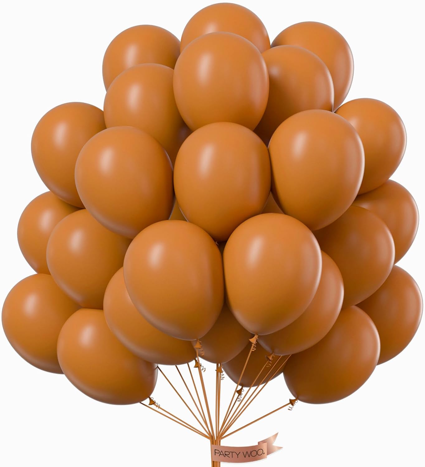 PartyWoo Light Brown Balloons 101 pcs 12 Inch Caramel Brown Tan Boho Neutral Balloons for Graduation Birthday Wedding Baby Shower Gender Reveal Forest Jungle Safari Party Decorations Brown-F10
