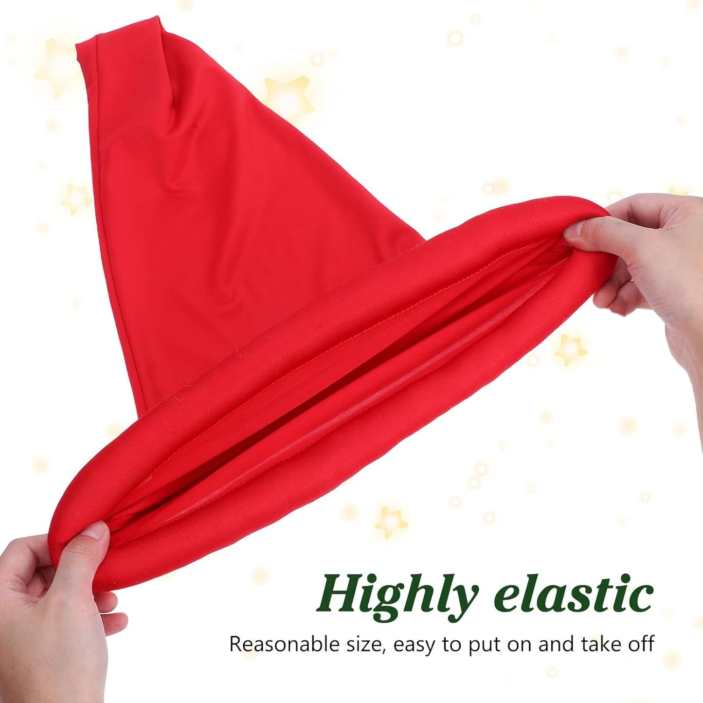 minkissy Halloween Gnome Hat Decorative Elf Hat Cosplay Costume Prop for Parties, Red Polyester Cap, 20. 47 Inch