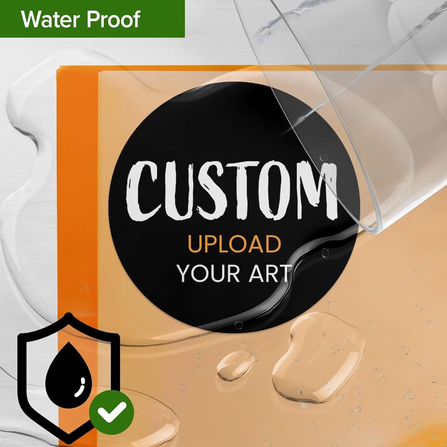 Custom Stickers for Weddings, Birthdays & Businesses - Personalized Labels with Your Logo - Waterproof, Fade and Heat Resistant - Pack of 100-1000 (Custom Image, 3 Inch)