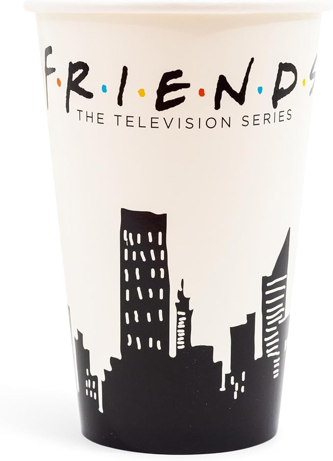 Silver Buffalo Friends the Television Series New York Skyline 60 Pack Partyware Disposable Paper Plates, Napkins, and Cups