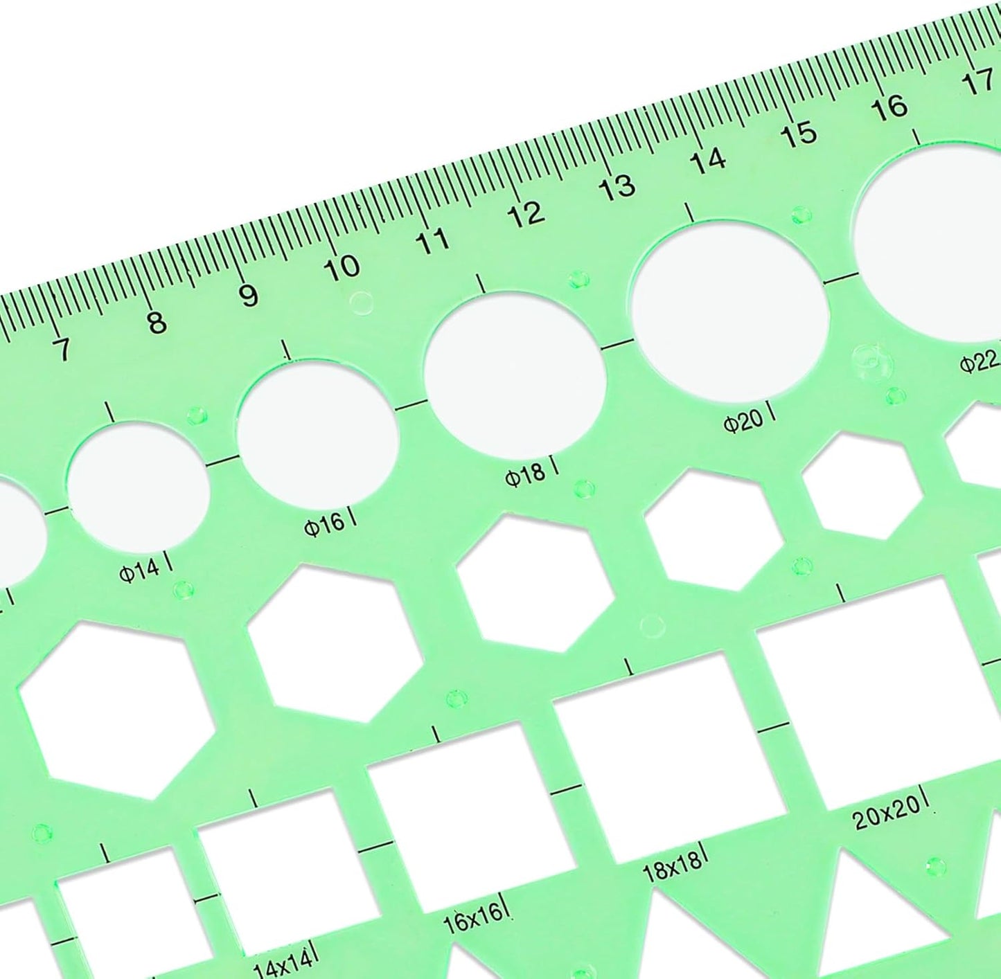 4 Pcs Circle Template, 4 Sizes Plastic Measuring Circles Stencil, Circle Templates for Digital Drawing, Formwork Drawings, Drafting, Drawing Circles Diameter