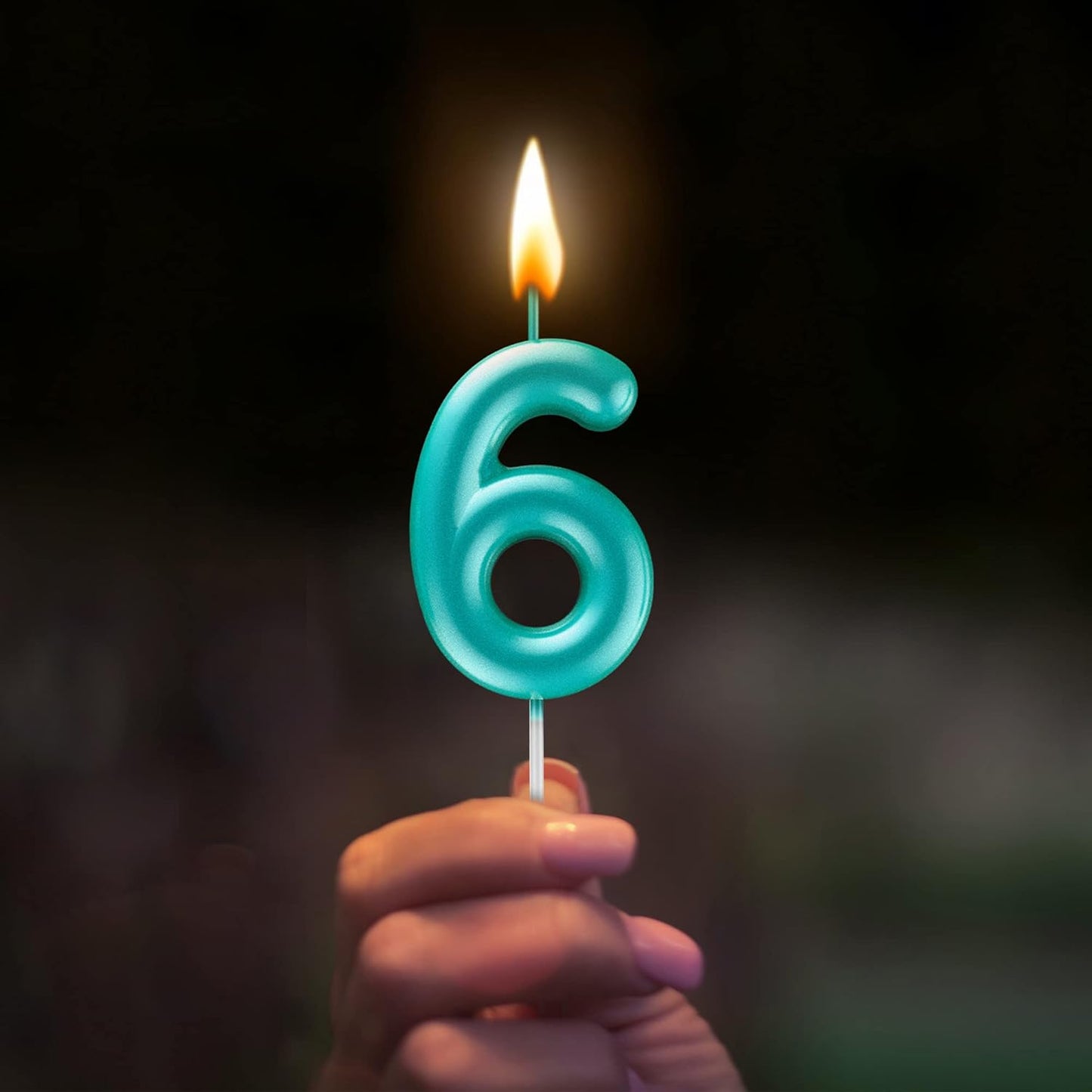 Blue Number 3 Candle Happy Birthday 3D Number Candles for Birthday Cake Party Decoration Wedding Anniversary Celebration Supplies