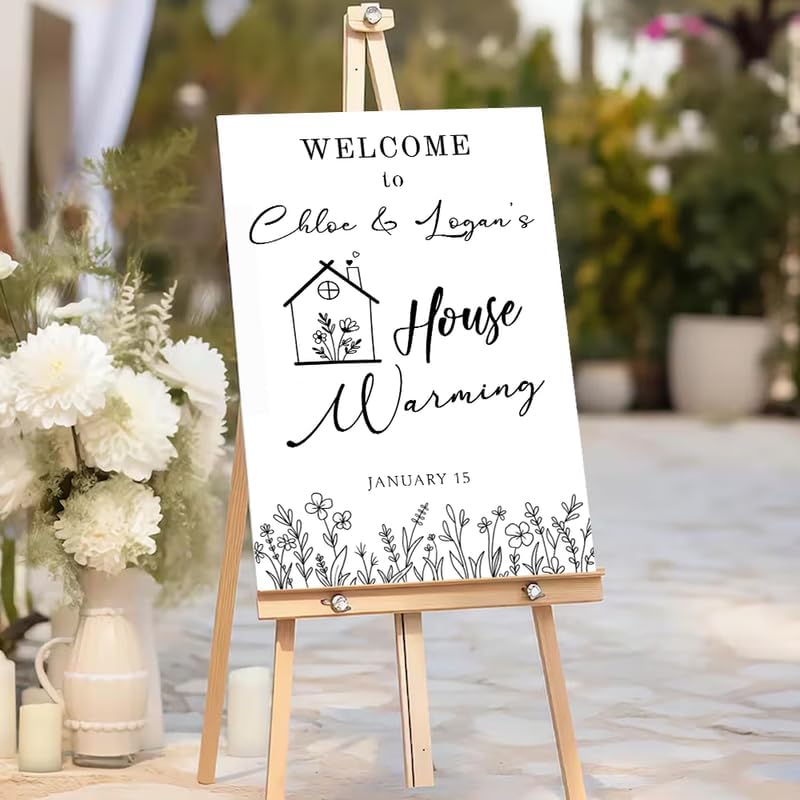 Personalized Housewarming Party Welcome Sign, New Home New Beginning New Memories, Welcome To Housewarming Party, Housewarming Décor, New House Party Sign, Housewarming Party Sign#6