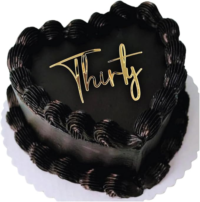 Acrylic Cake Topper Charm – Custom Flat Acrylic Cake Topper for Personalized Birthdays, Elegant Script Cake Charm, Mini Cake Decoration for Milestone Celebrations