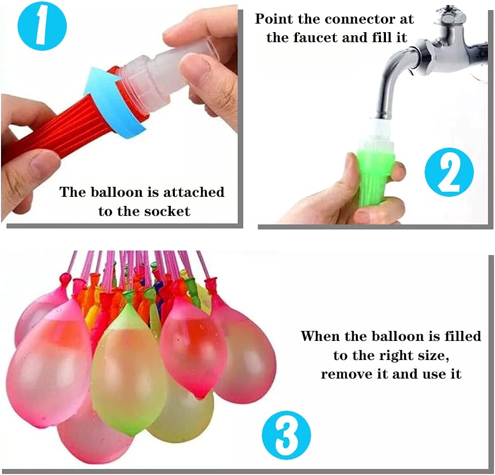 Summer Water Toys Magical Quick Fill Water Balloons for Pools and Water Companions 999 Balloons (ZD)