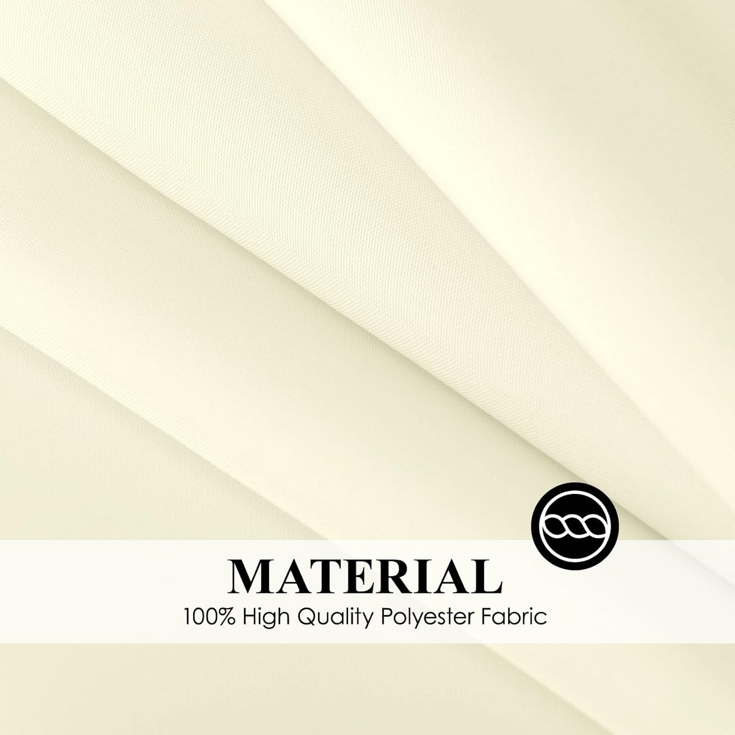 Rectangle Tablecloths 60x120 Inch 2 Pack Ivory Tablecloth Washable Decorative Linen Polyester Table Cloths for Dining Table Banquets Buffet Parties and Wedding
