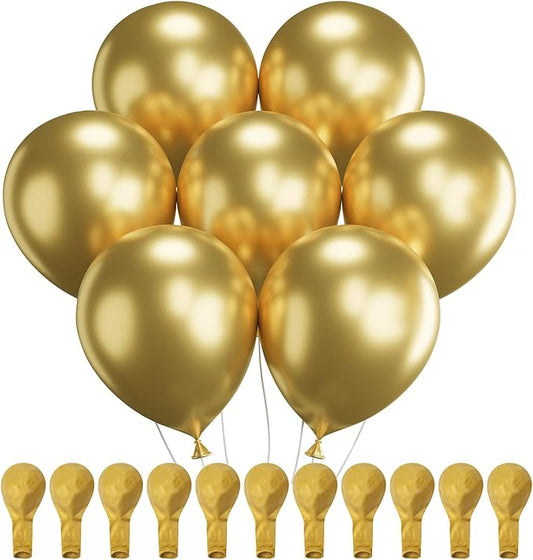 Mr. Pen- Metallic Balloons, 12 Inch, 54 Pack, Metallic Gold Balloons