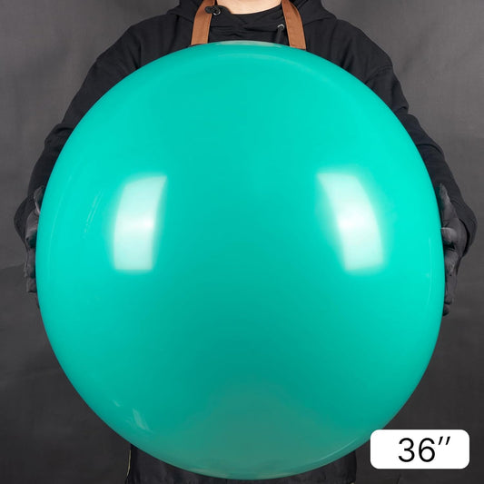PartyWoo Teal Balloons 4 pcs 36 Inch Extra Large Big Jumbo Giant Turquoise Aqua Blue Teal Latex Helium Balloons for Graduation Wedding Baby Shower Birthday Party Decorations Teal-Y69