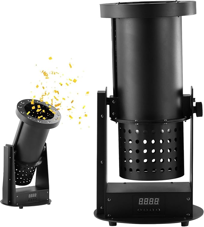 1500w Confetti Cannon Machine Professional Electric Confetti launchers Shooter With Wireless Remote,Loads Up To 2lbs Of Confetti Shoots Up To 30ft For Special Event, Parties, Club, Wedding, Concerts