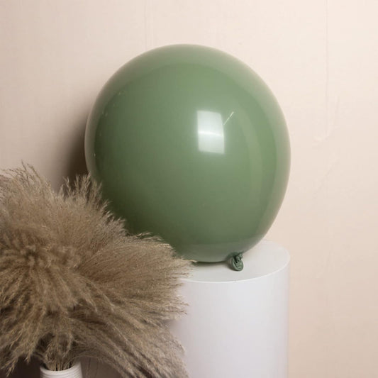 100pcs Sage Green Balloons 18 inch +12 inch +10 inch +5 inch Party Eucalyptus Olive Green Birthday Balloon Baby Shower Wedding Balloons