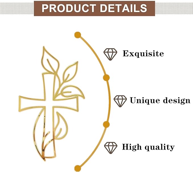 3 Pcs Baptism Cake Topper Personalized God Bless Cake Topper with Cross Glitter for Party Decoration Supplies(Gold)