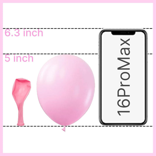 PartyWoo Baby Pink Balloons 50pcs 5 Inch Pastel Pale Light Pink Latex Helium Balloons for Baby Shower Gender Reveal Engagement Bachelorette Easter Bridal Shower Birthday Party Decorations Pink-Q05