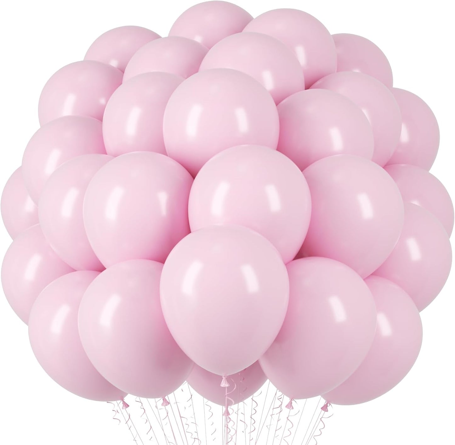 Light Pink Balloons, 66pack 12inch Pastel Pink Latex Party Balloons for Boys Girls Birthday Party, Baby Shower, Wedding, Gender Reveal, Baby Shower, Anniversary Party Decorations