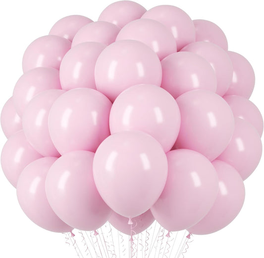 Light Pink Balloons, 66pack 12inch Pastel Pink Latex Party Balloons for Boys Girls Birthday Party, Baby Shower, Wedding, Gender Reveal, Baby Shower, Anniversary Party Decorations