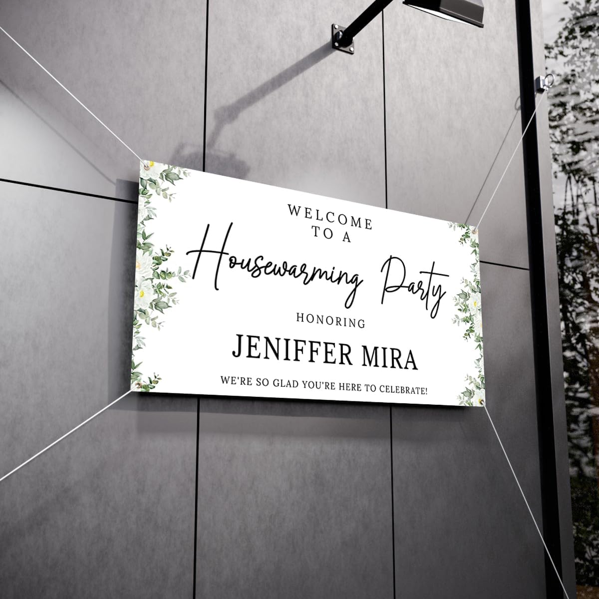 Personalized Housewarming Party Welcome Banner Decorations Double Sided Printing And Various Sizes #19